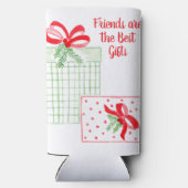 水の色ホリデーフレンズはギフト最高のである スリム缶クーラー (裏面)