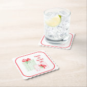 水の色ホリデーフレンズはギフト最高のである ペーパーコースター (インサイチュ)
