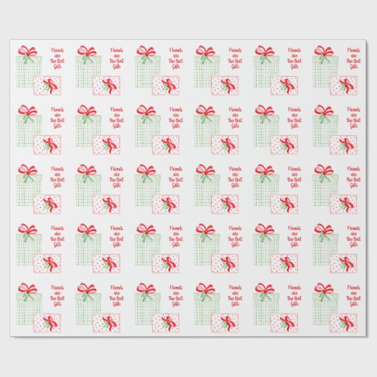 水の色ホリデーフレンズはギフト最高のである ラッピングペーパー (フラット)