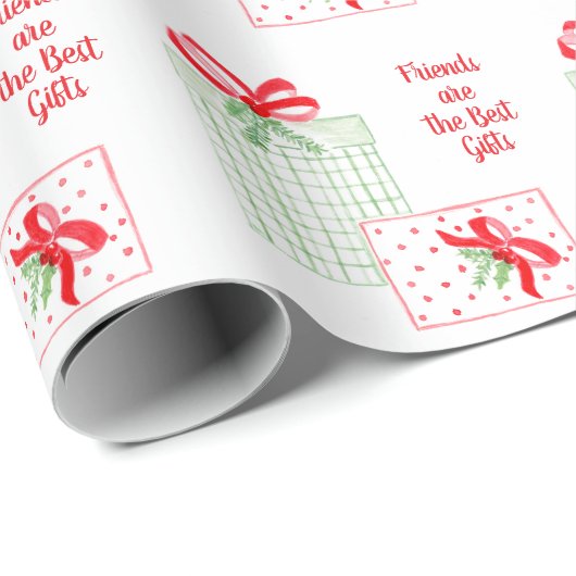 水の色ホリデーフレンズはギフト最高のである ラッピングペーパー (ロールコーナー)