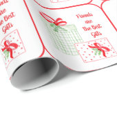 水の色ホリデーフレンズはギフト最高のである ラッピングペーパー (ロールコーナー)