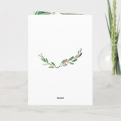 水の色ホリーすてきクリスマス写真 シーズンカード (裏面)