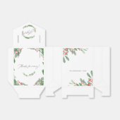 水の色ホリークリスマスすてきパーティー フェイバーボックス (折り畳みなし)