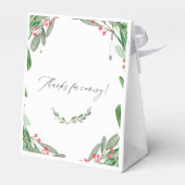 水の色ホリークリスマスすてきパーティー フェイバーボックス (裏面サイド)