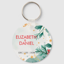 水の色ホリークリスマスキ結婚ーチェーン キーホルダー