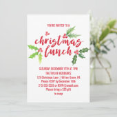 水の色ホリークリスマスランチ 招待状 (スタンド正面)