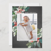 水の色ホリーチョークボードメリークリスマス (正面)