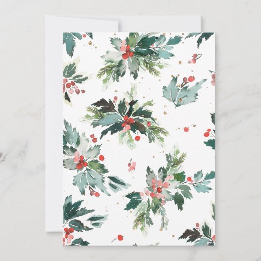 水の色ホリーチョークボードメリークリスマス (裏面)