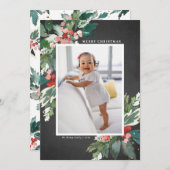 水の色ホリーチョークボードメリークリスマス (正面/裏面)