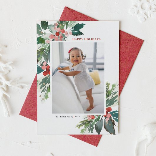 水の色ホリーフェイク金ゴールドハッピーホリデーズフォト