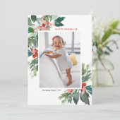 水の色ホリーフェイク金ゴールドハッピーホリデーズフォト (スタンド正面)