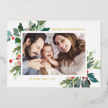 水の色ホリー植物性クリスマスフォト