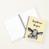 水の色ホルスタイン ノートブック (内部)