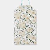 水の色ホワイトカボチャ感謝与ベビーシャワー ギフトタグ (裏面)