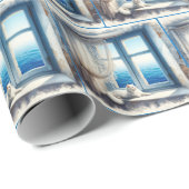 水の色ホワイトビュー海 ラッピングペーパー (ロールコーナー)