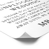 水の色ホワイトローゼグリーン結婚unplugged ポスター (角)