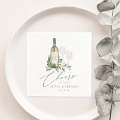 水の色ホワイトワイン植物性の応援を愛する スタンダードカクテルナプキン