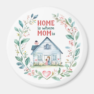 水の色ホームはママがいる場所 マグネット