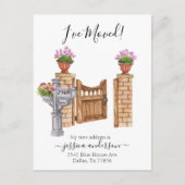 水の色ホーム移動のお知らせ移動 案内ポストカード (正面)