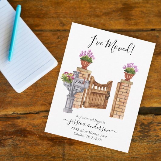 水の色ホーム移動のお知らせ移動 案内ポストカード