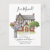 水の色ホーム移動のお知らせ移動 案内ポストカード (正面)