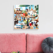 水の色ホーム キャンバスプリント (インサイチュ (リビング))