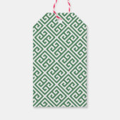 水の色ボックウッドリースレッドボウメリークリスマス ギフトタグ (裏面)