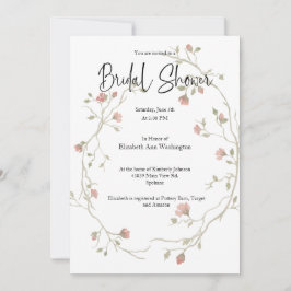 水の色ボヘミアンブライダルシャワー招待 招待状