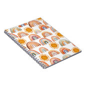 水の色ボホお洒落レインボーとサンキッズ ノートブック (右側)