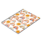 水の色ボホお洒落レインボーとサンキッズ ノートブック (左側)