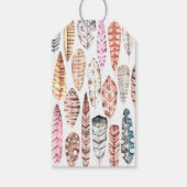 水の色ボホの羽。誕生日感謝していユー ギフトタグ (裏面)