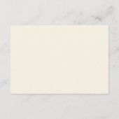 水の色ボホエレガントブルーフローラベビーシャワー アドバイスカード (裏面)