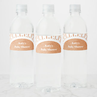 水の色ボホサンベビーシャワー ペットボトルラベル