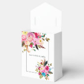 水の色ボホシックフローラ結婚ズサンキューユー フェイバーボックス (オープン)