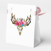 水の色ボホシックフローラ結婚ズサンキューユー フェイバーボックス (裏面サイド)