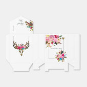 水の色ボホシックフローラ結婚ズサンキューユー フェイバーボックス (折り畳みなし)