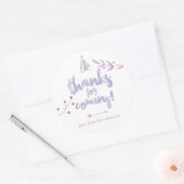 水の色ボホトライバルフローラベビーシャワー ラウンドシール (封筒)