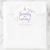 水の色ボホトライバルフローラベビーシャワー ラウンドシール (バッグ)