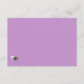 水の色ボホフラワーベビーシャワーオムツラッフル エンクロージャーカード (裏面)