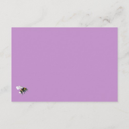 水の色ボホフラワーベビーシャワーオムツラッフル エンクロージャーカード (裏面)