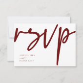 水の色ボホプニーフローラ結婚ズ 出欠カード (正面)