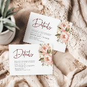 水の色ボホプニー結婚フローラ詳細 エンクロージャーカード