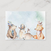 水の色ボホベア本の赤ちゃんシャワーを持参 エンクロージャーカード (裏面)