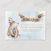 水の色ボホベア本の赤ちゃんシャワーを持参 エンクロージャーカード (正面)