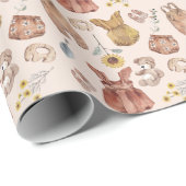 水の色ボホベビー衣服赤ちゃんシャワー ラッピングペーパー (ロールコーナー)