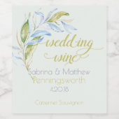 水の色ボホモダンリービーブランスワインラベル ワインラベル (シングルラベル)