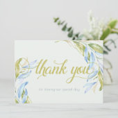 水の色ボホモダンリービーブランチありがとう サンキューカード (スタンド正面)