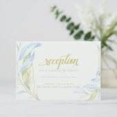 水の色ボホモダンリービーブランチ披露宴 招待状 (スタンド正面)