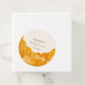 水の色ボホモダン砂漠サボテン赤ちゃんシャワー フェイバータグ (インサイチュ)