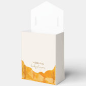 水の色ボホモダン砂漠サボテン赤ちゃんシャワー フェイバーボックス (見開き)